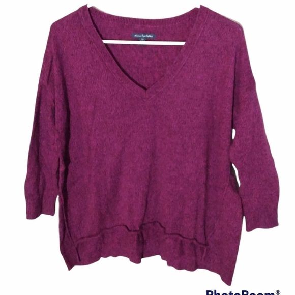 American Eagle Outfitters Women's Oversized Pullover Sweater Plum Size S/P - Picture 1 of 6